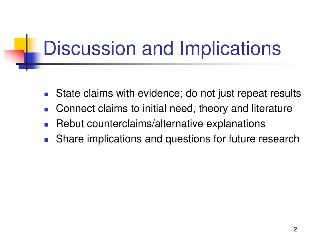 discussion and implications