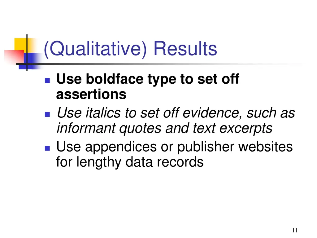 qualitative results