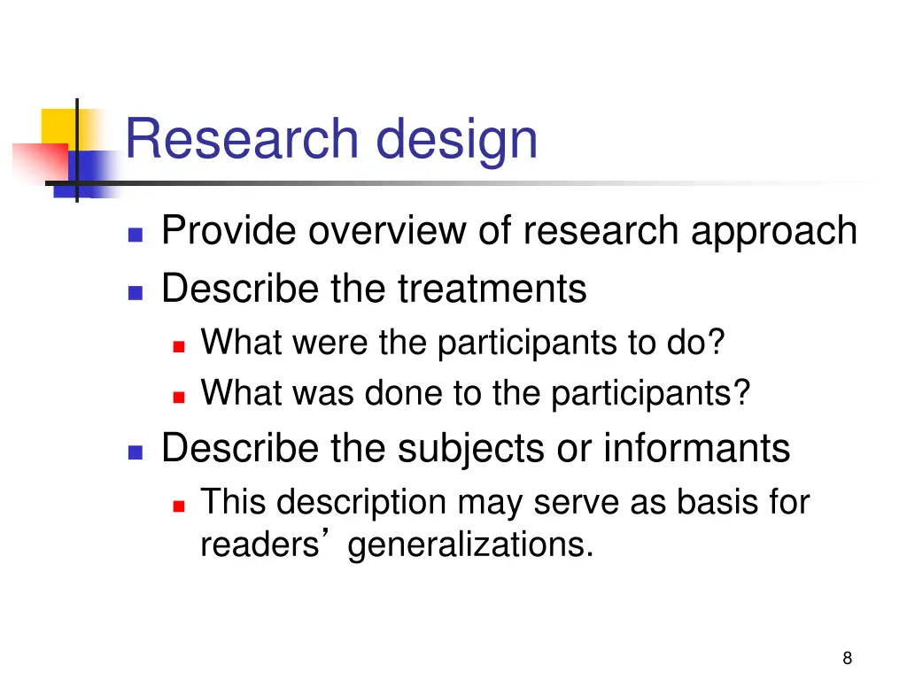 research design