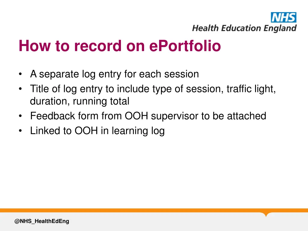 how to record on eportfolio
