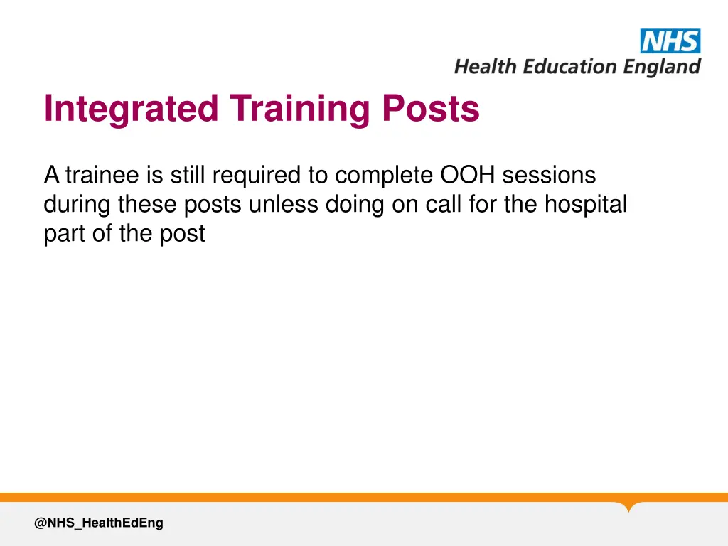 integrated training posts