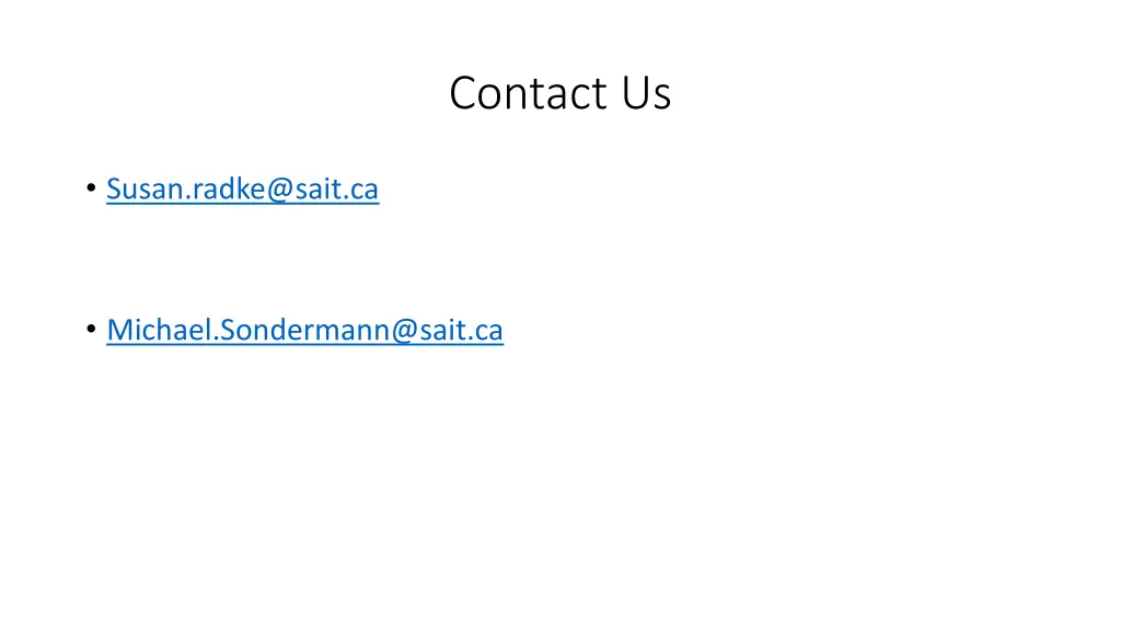 contact us