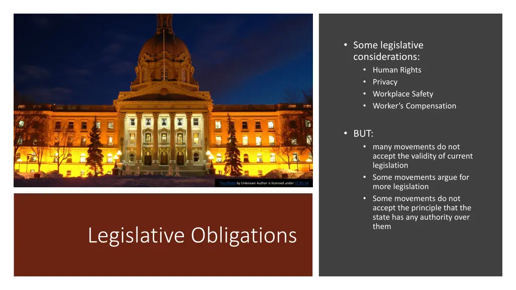 some legislative considerations human rights