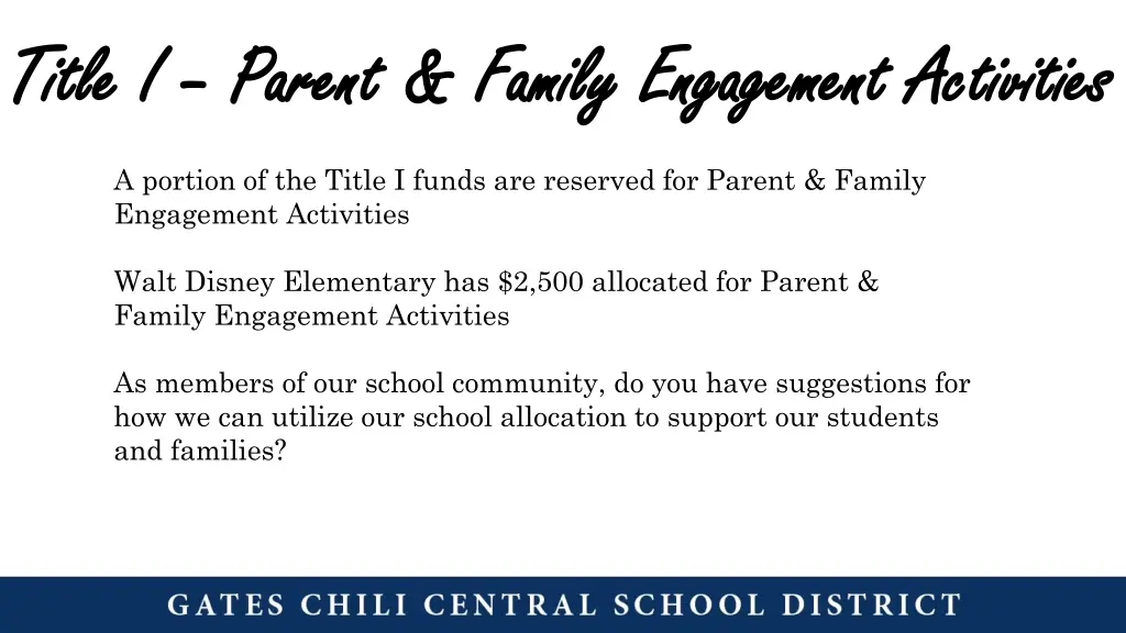 title i title i parent family engagement