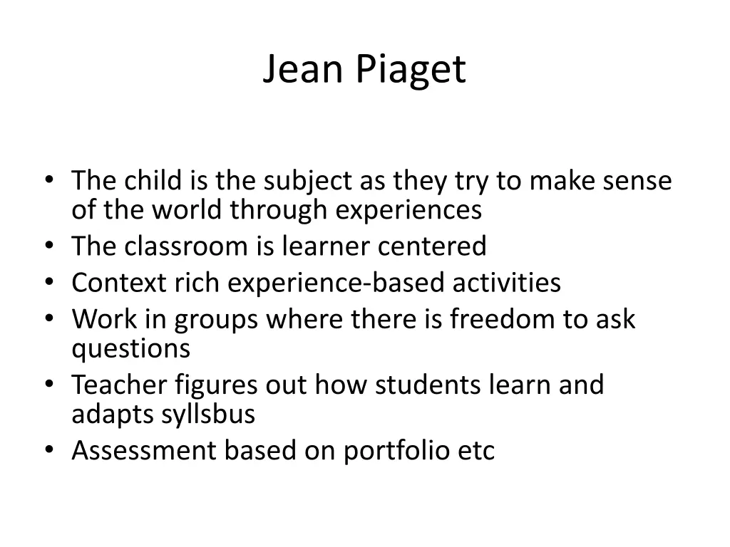 jean piaget