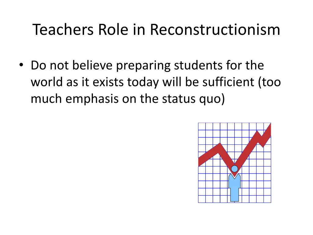 teachers role in reconstructionism