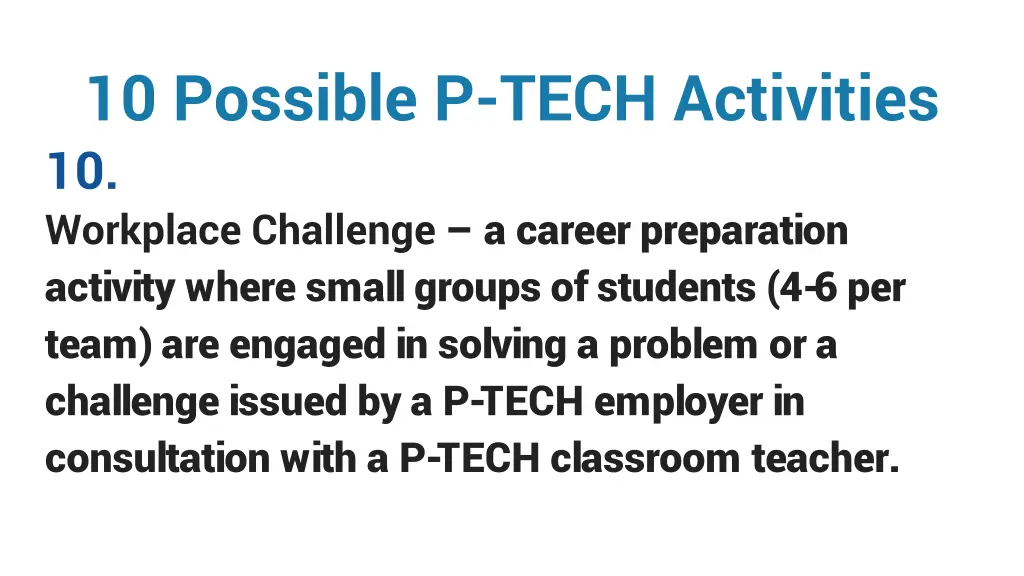 10 possible p tech activities 10 workplace