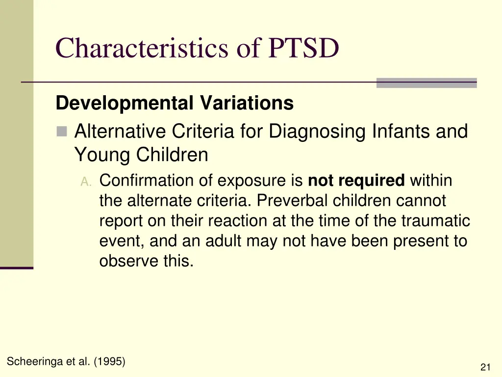 characteristics of ptsd 12