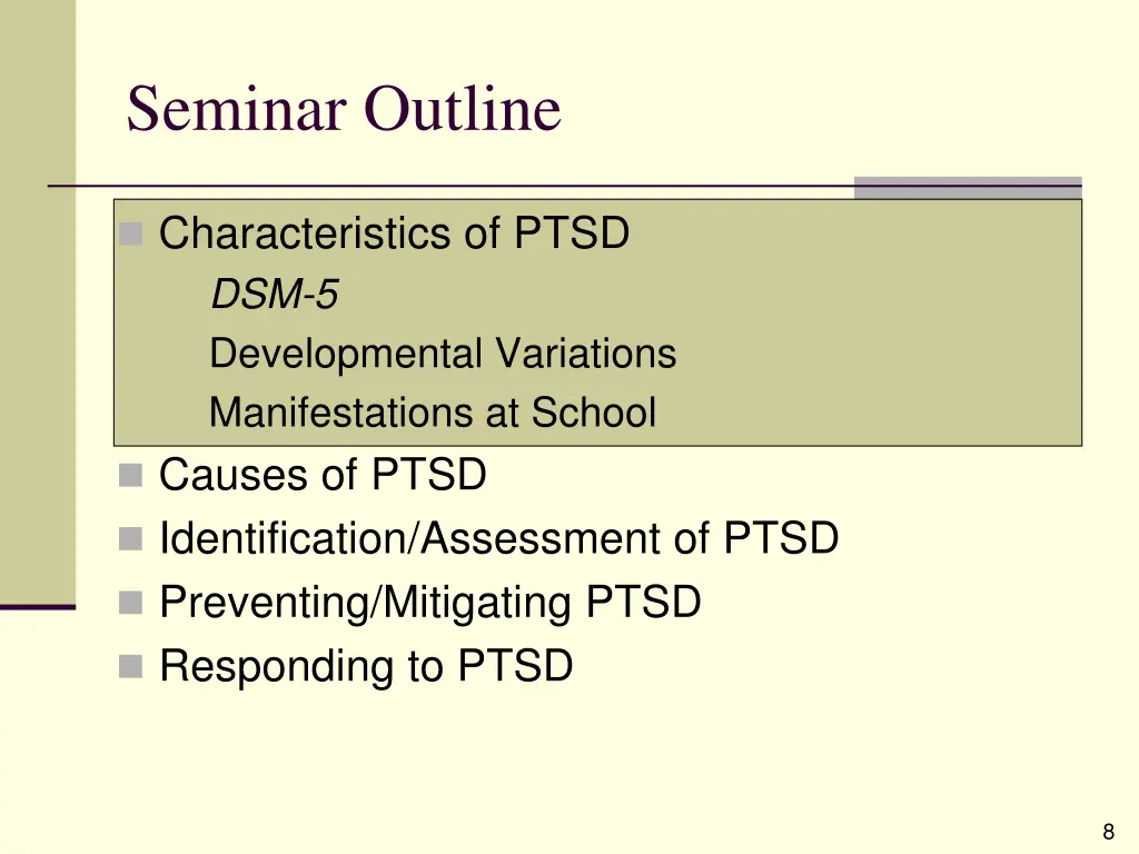 seminar outline 1