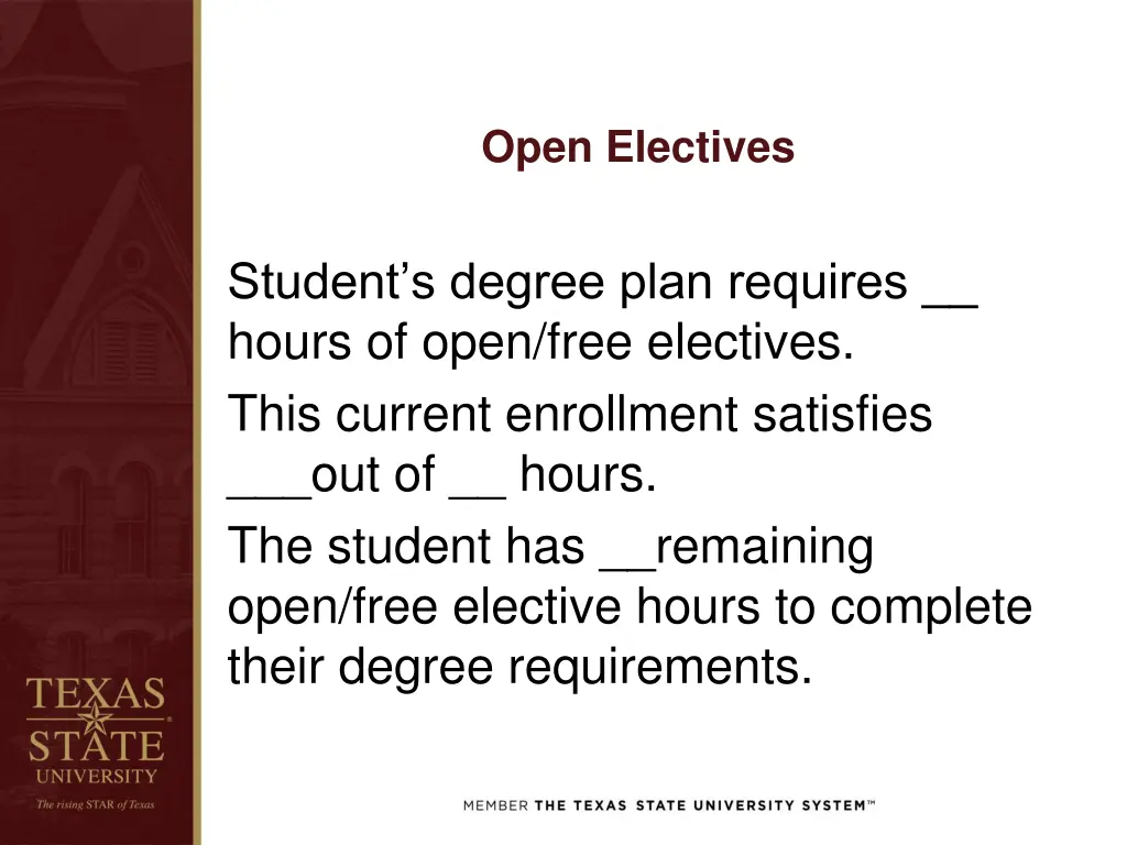 open electives