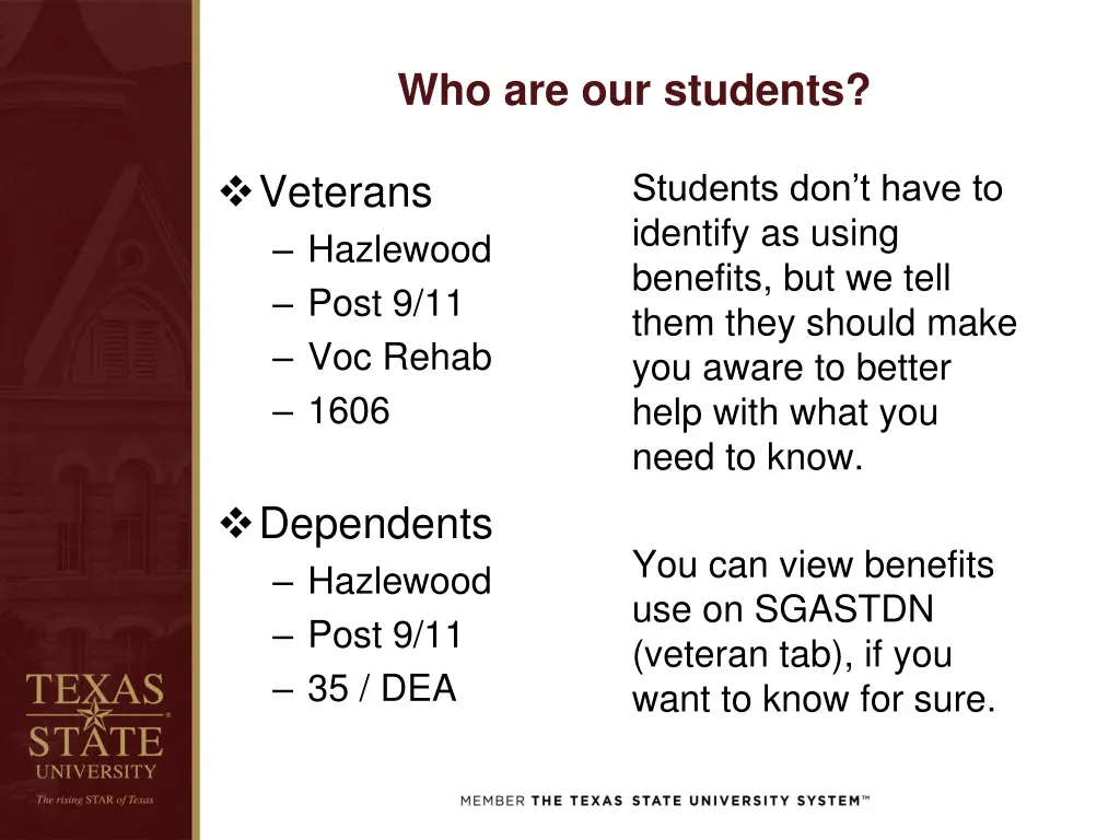 who are our students