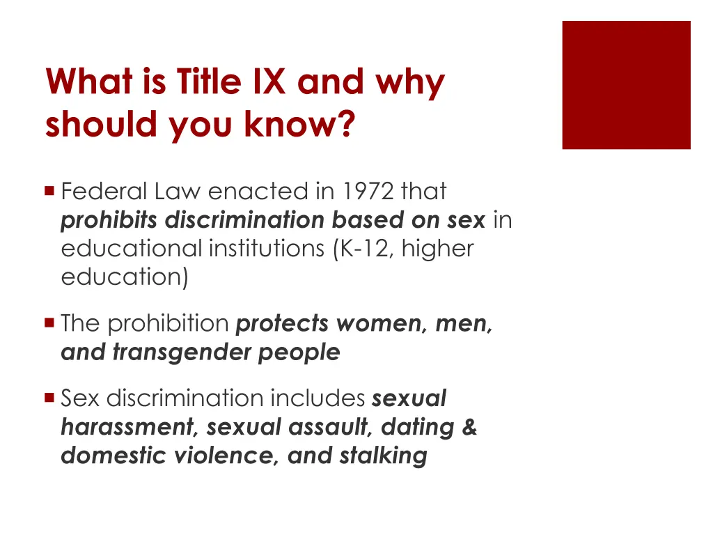 what is title ix and why should you know