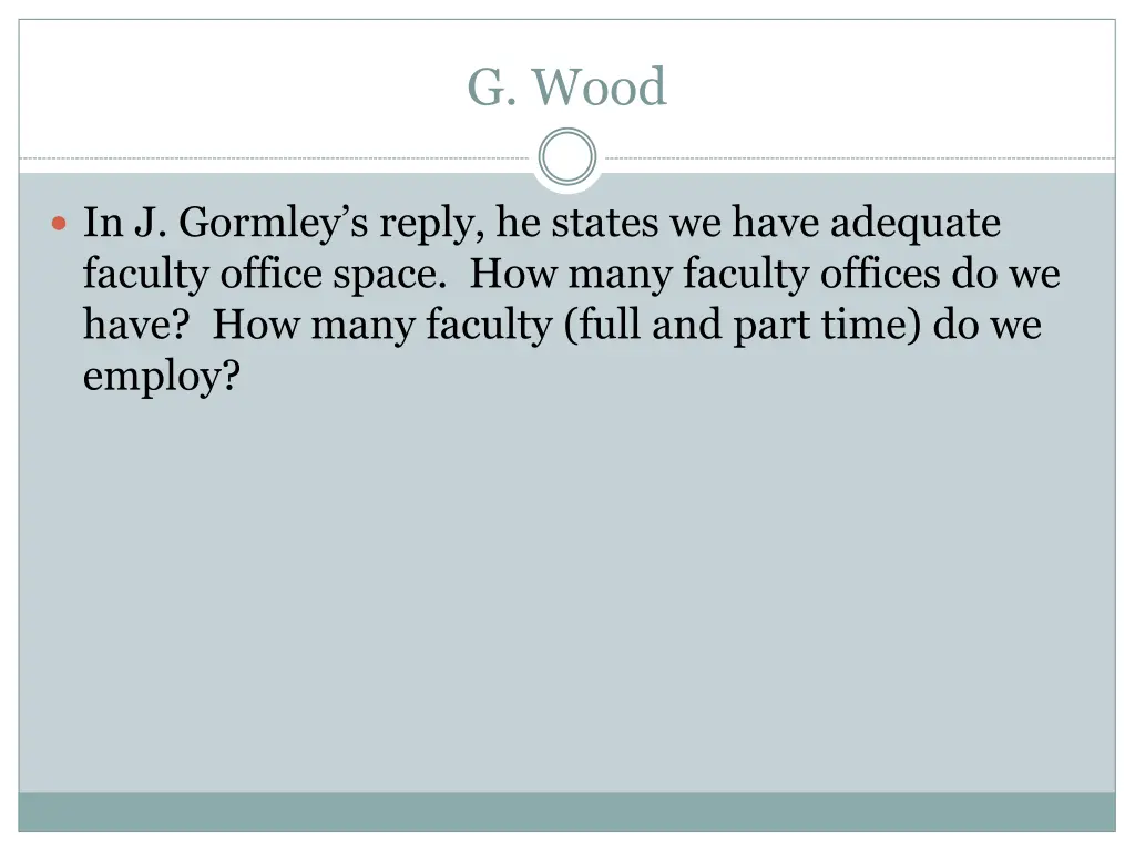 g wood