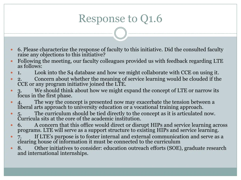 response to q1 6