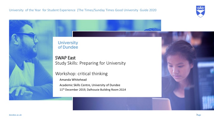 university of the year for student experience