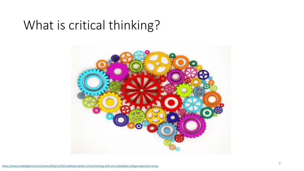 what is critical thinking