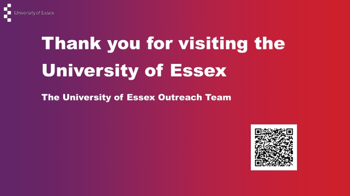 thank you for visiting the university of essex