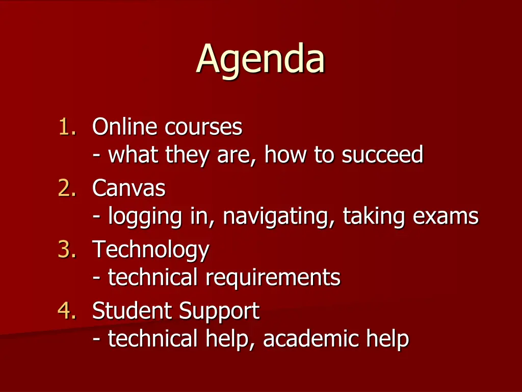 agenda