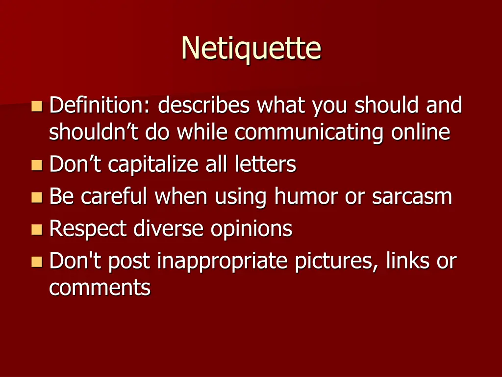 netiquette