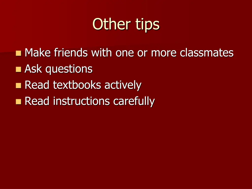 other tips