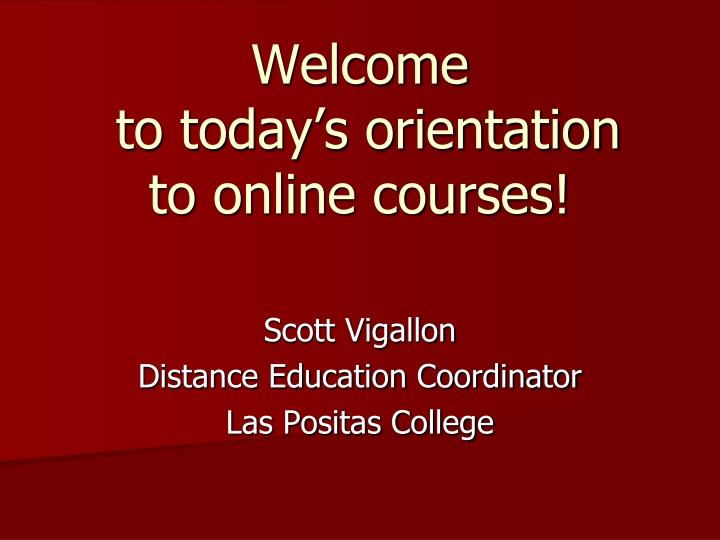 welcome