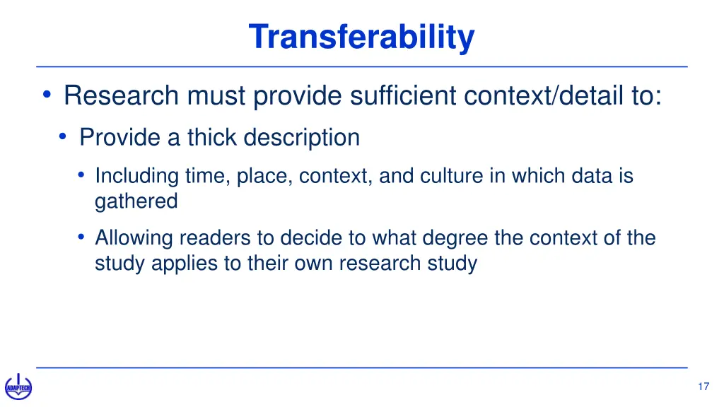 transferability