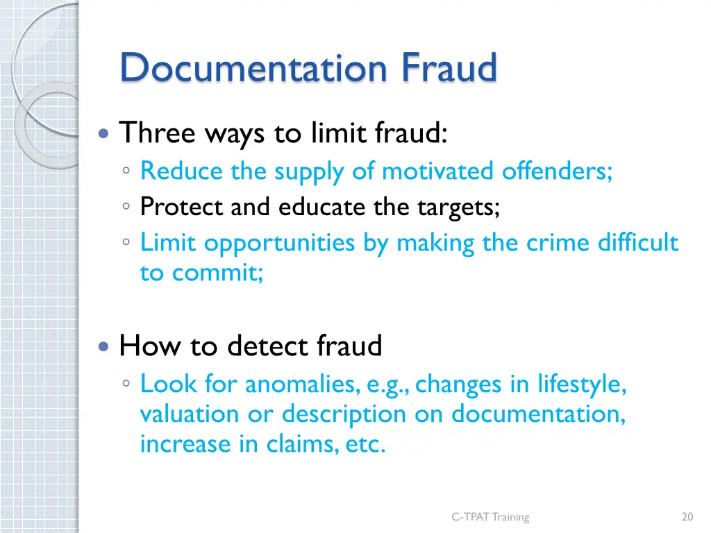 documentation fraud 1