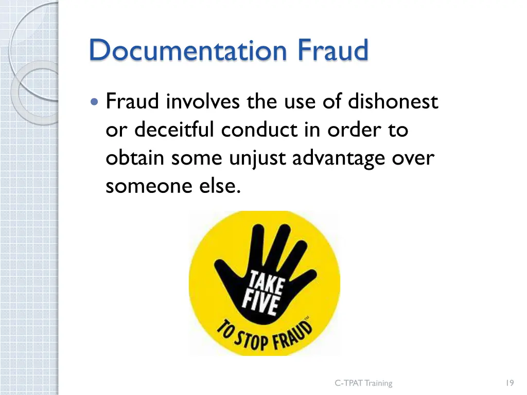 documentation fraud