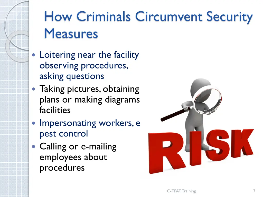 how criminals circumvent security measures