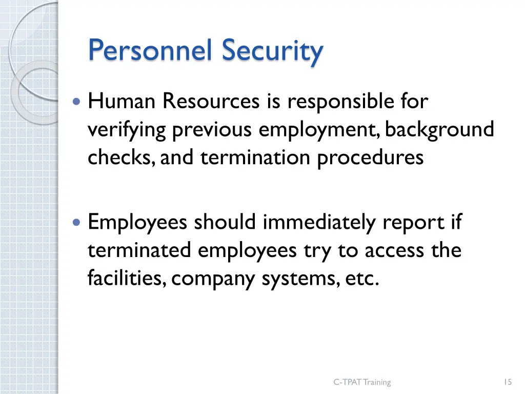 personnel security