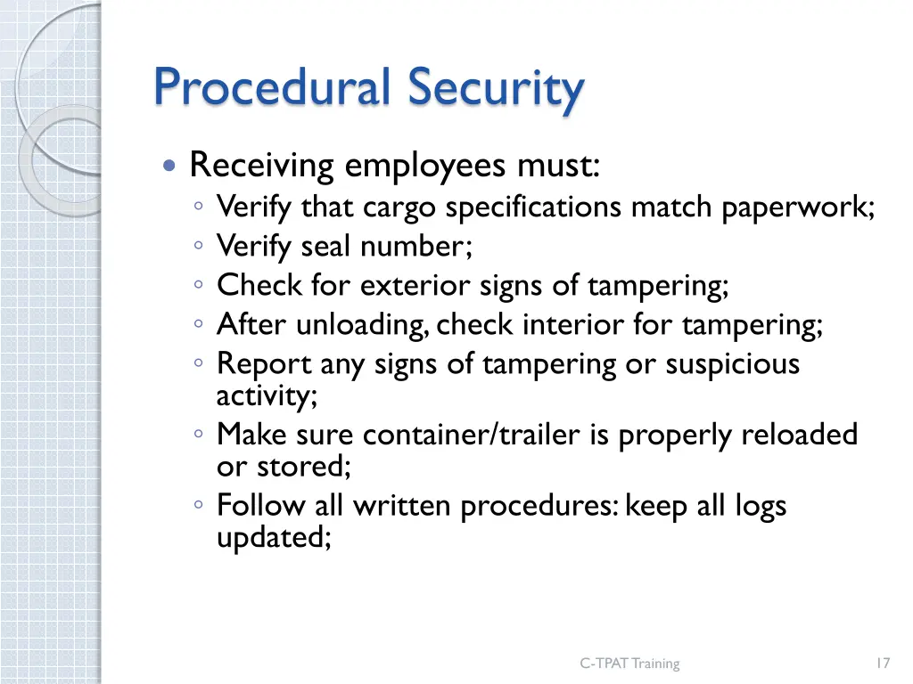 procedural security 1
