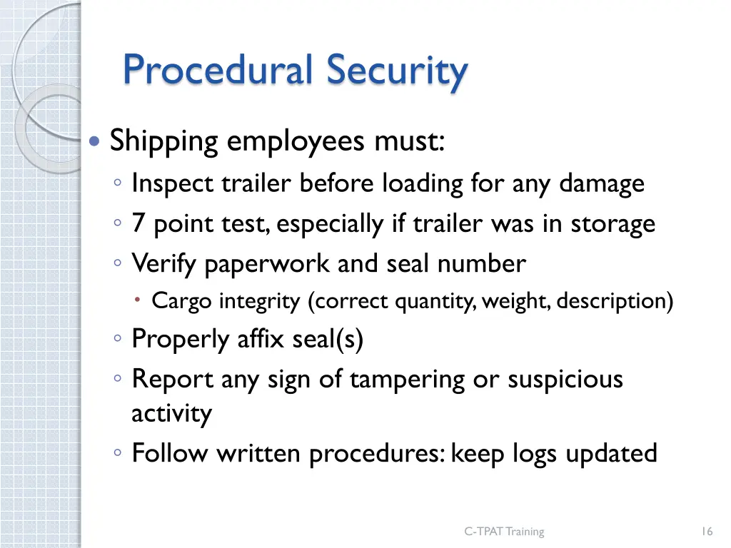procedural security