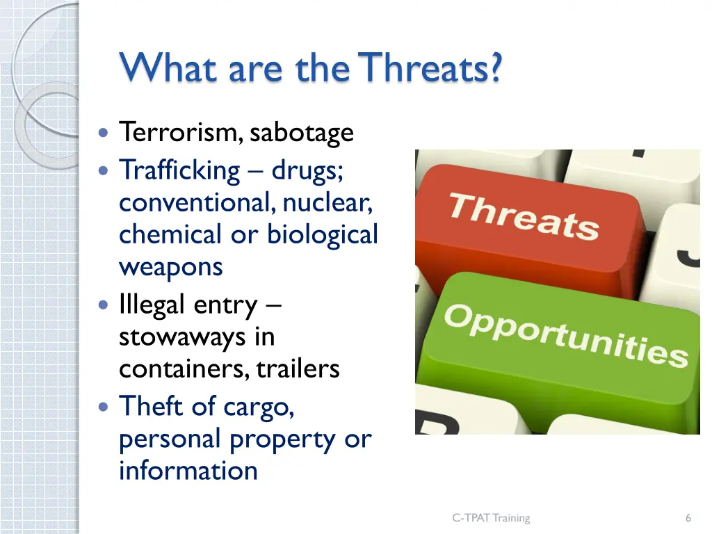 what are the threats