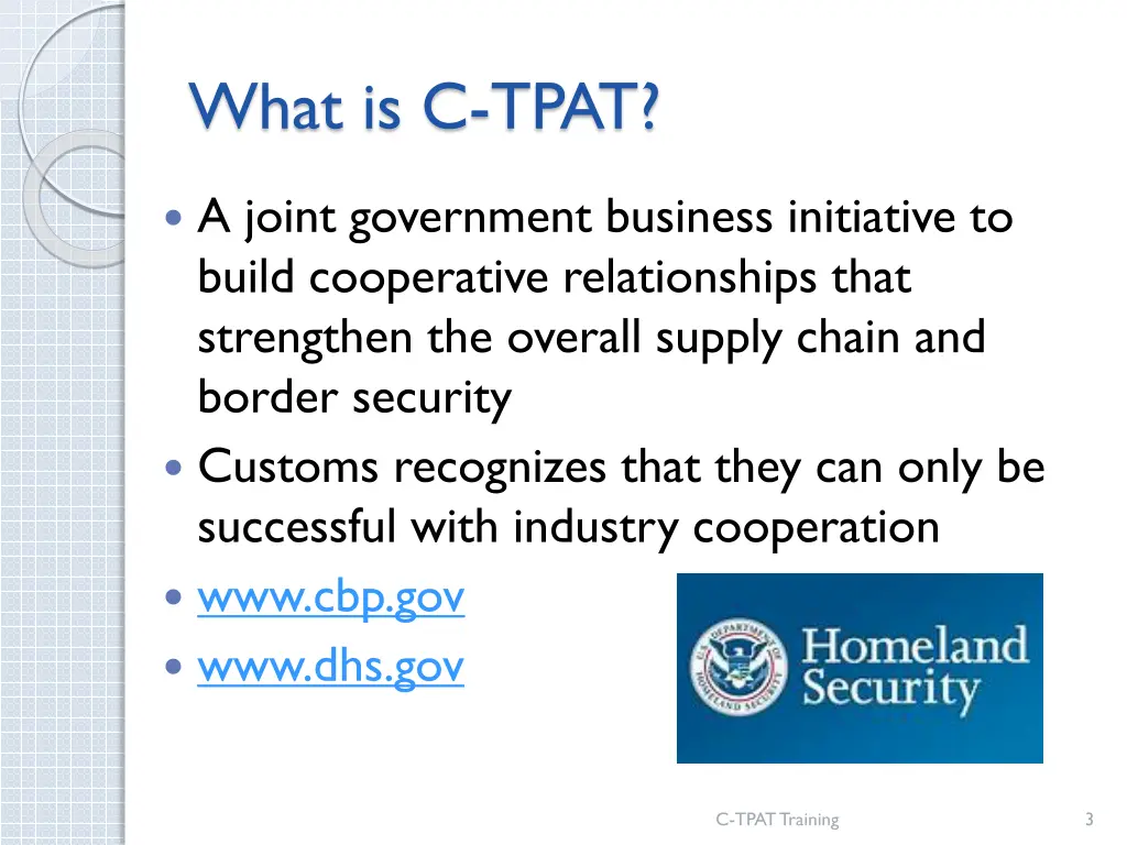 what is c tpat 1