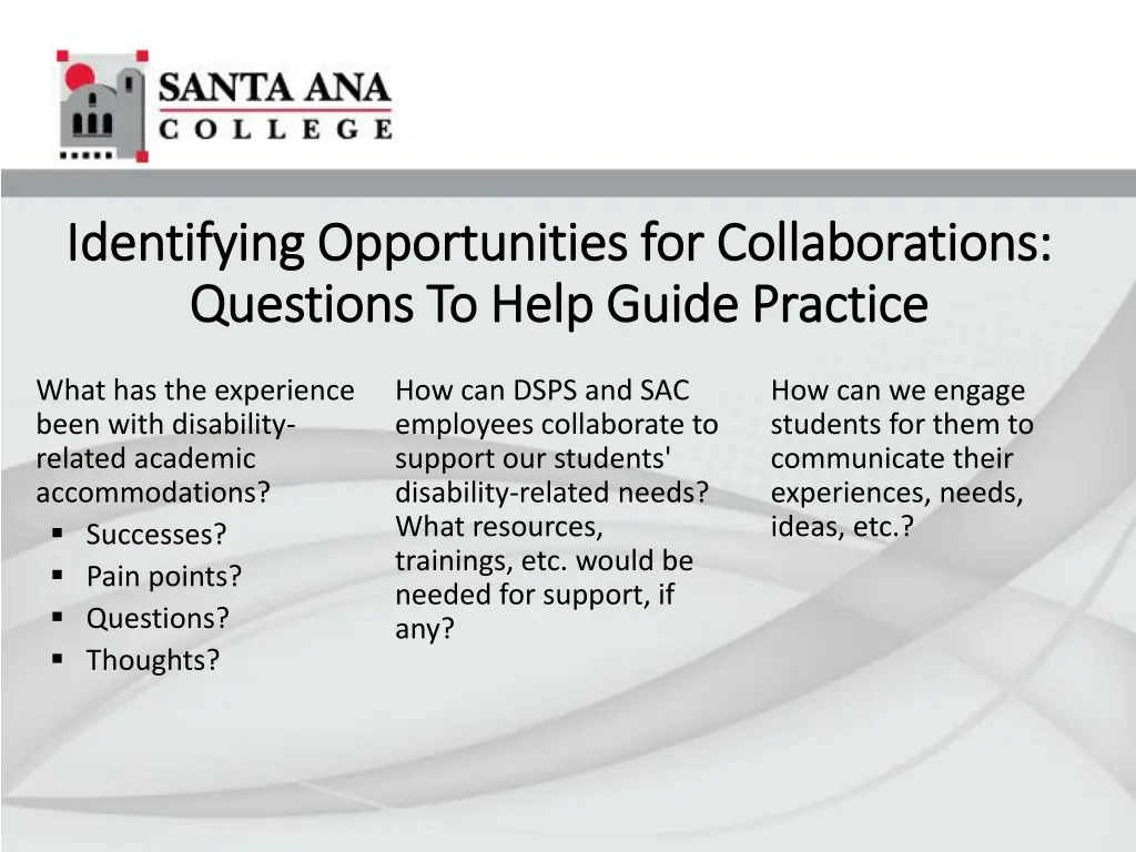 identifying opportunities for collaborations