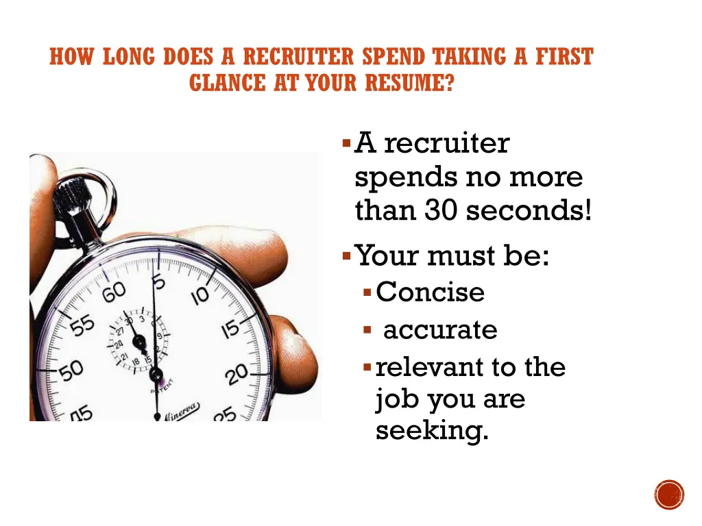 how long does a recruiter spend taking a first