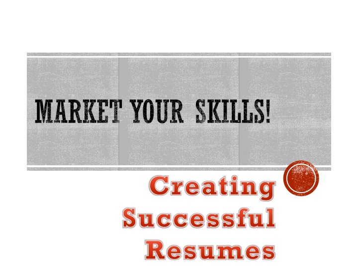 market your skills