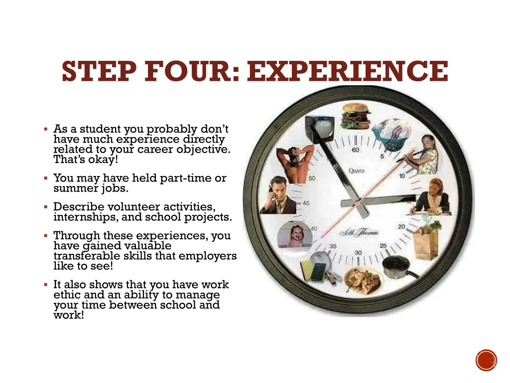 step four experience