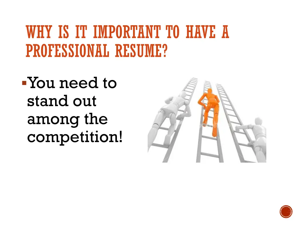 why is it important to have a professional resume