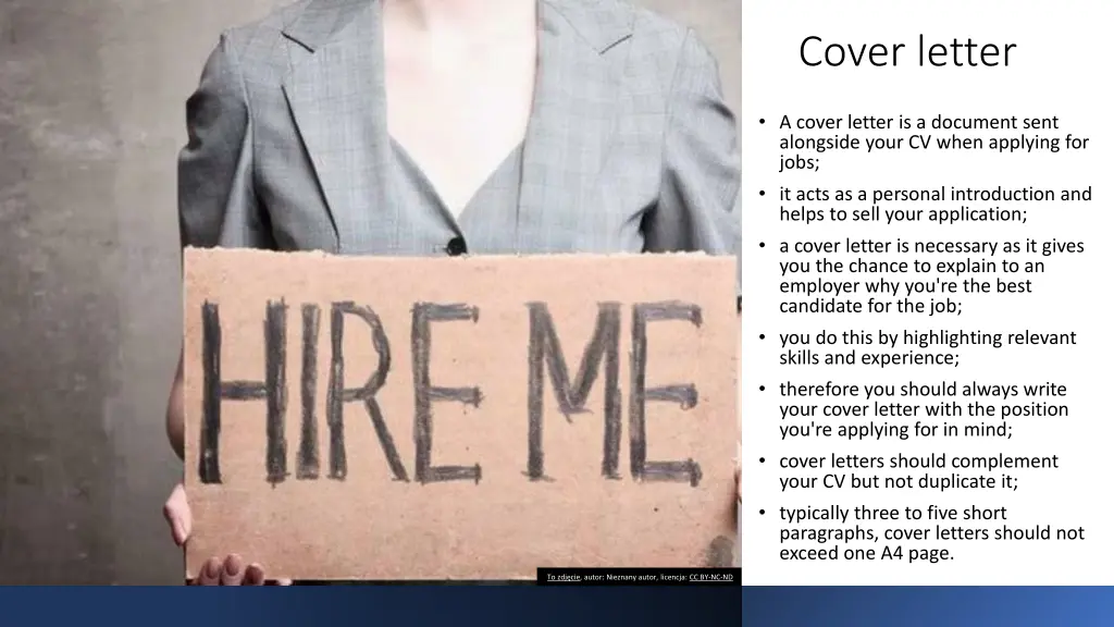 cover letter
