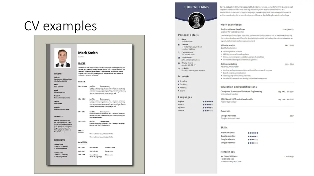 cv examples