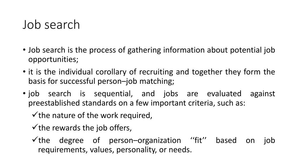 job search