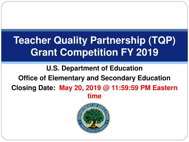 teacher quality partnership tqp grant competition