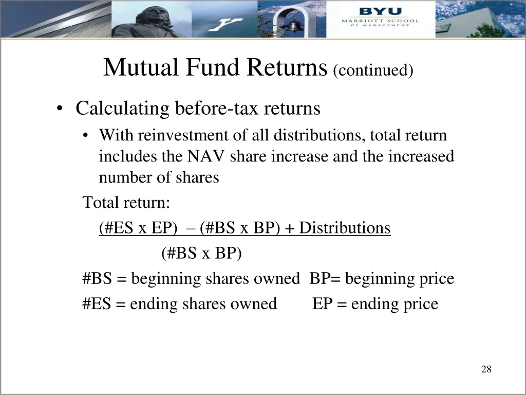 mutual fund returns continued 5