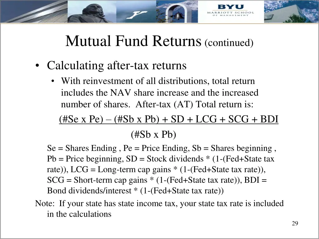 mutual fund returns continued 6