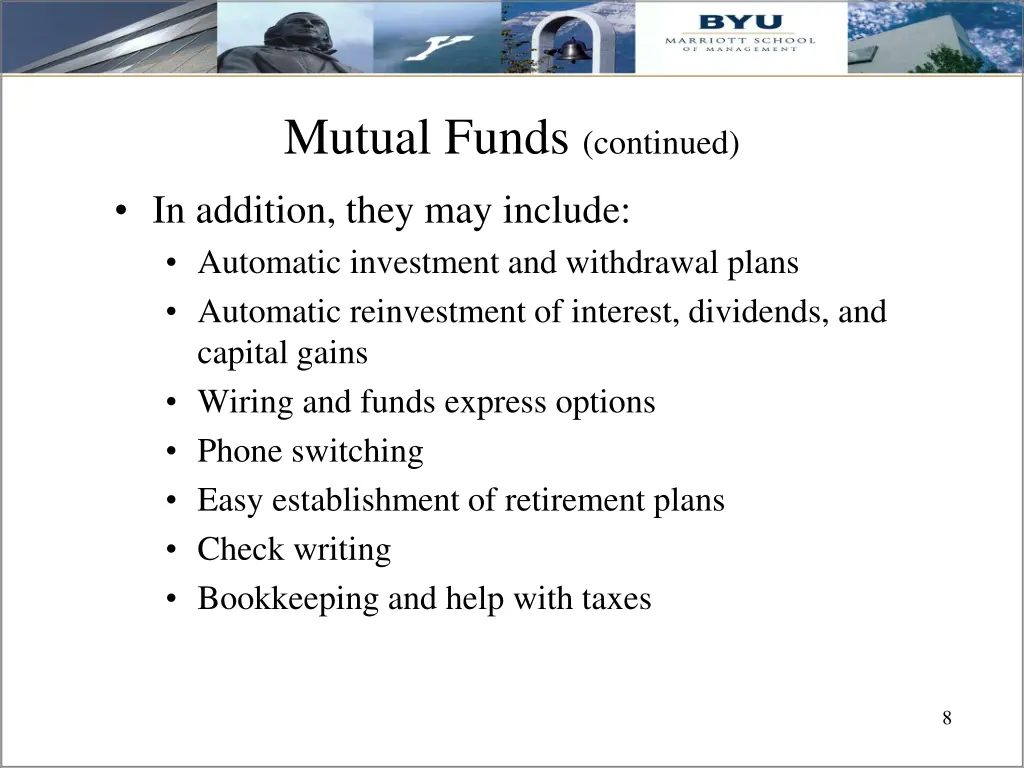 mutual funds continued 2