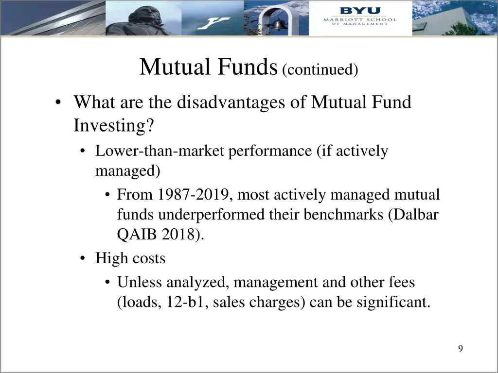 mutual funds continued 3