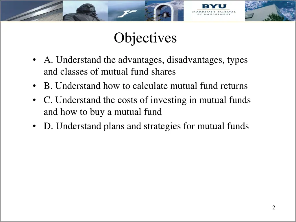 objectives