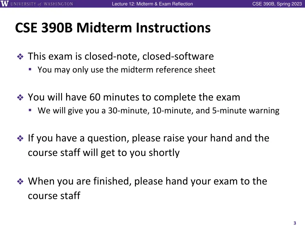 lecture 12 midterm exam reflection 1