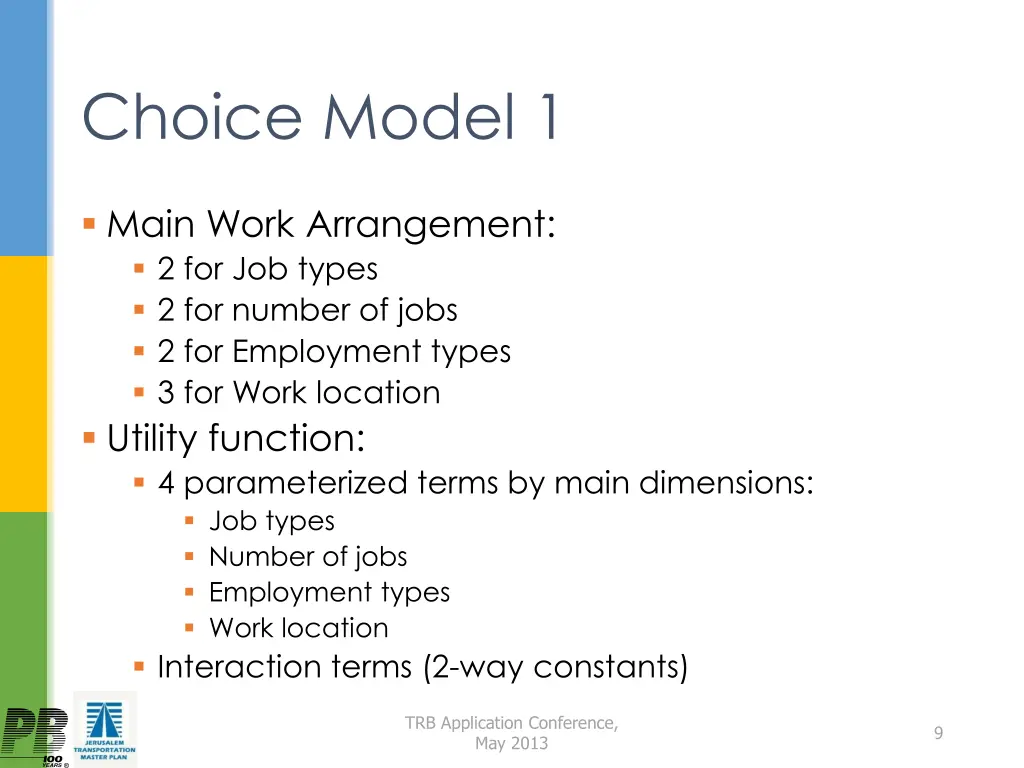choice model 1